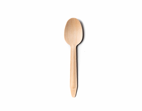 Disposable Wooden Large Spoon 6.5''