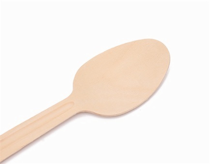 Disposable Wooden Large Spoon 6.5''