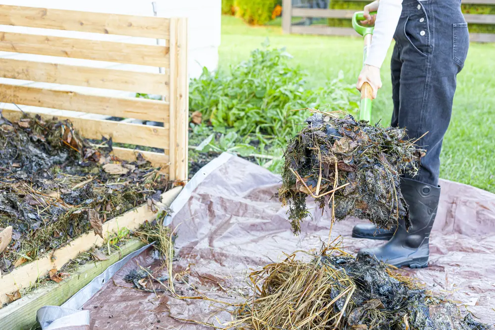 Turning the Compost Pile
