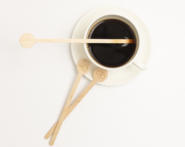 Wooden Coffee Stirrer with Round Top