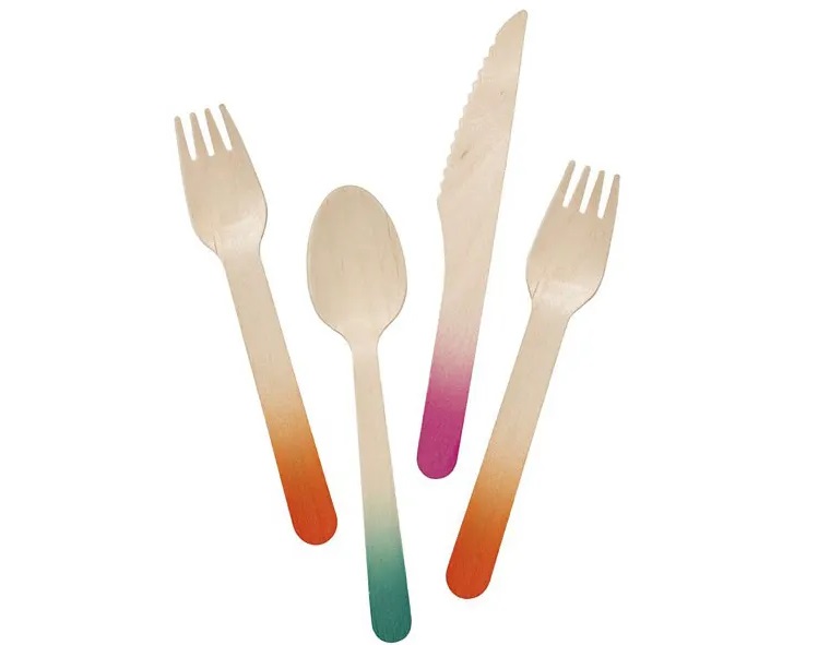 Disposable tableware in various styles