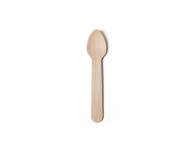 Disposable Wooden Small Teaspoon 3.7''