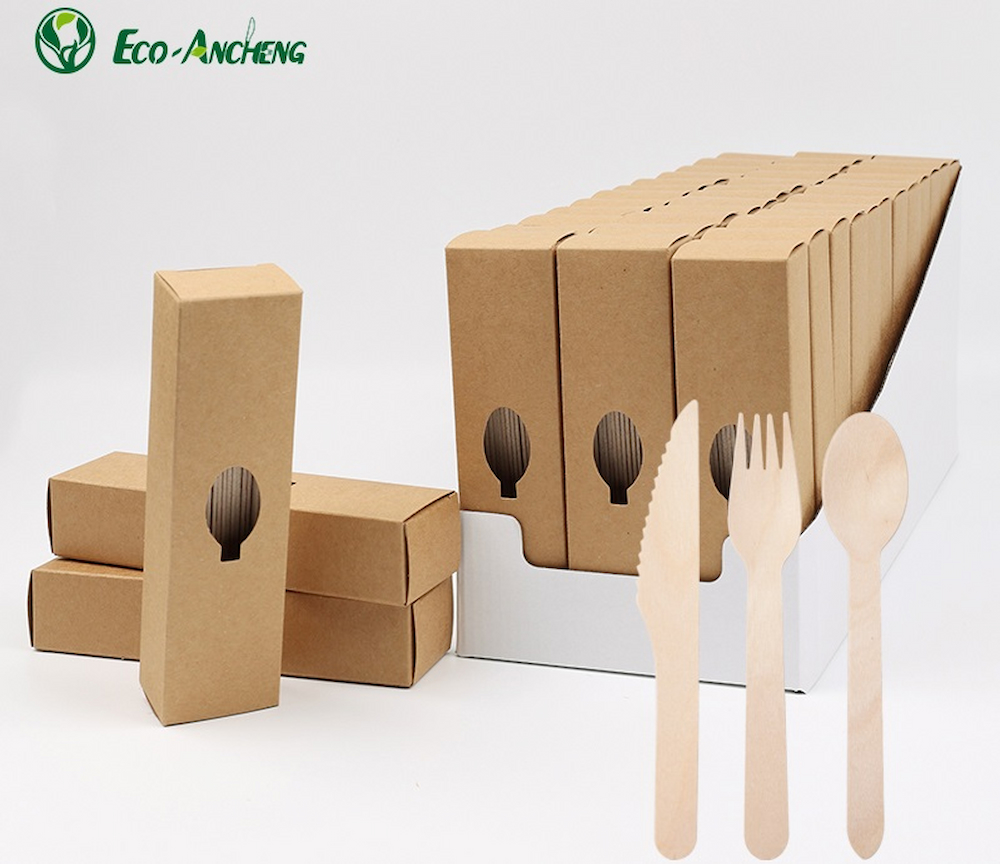 Packaged disposable tableware is easier to store and transport.