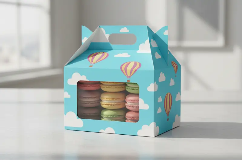 paper pulp packaging with window