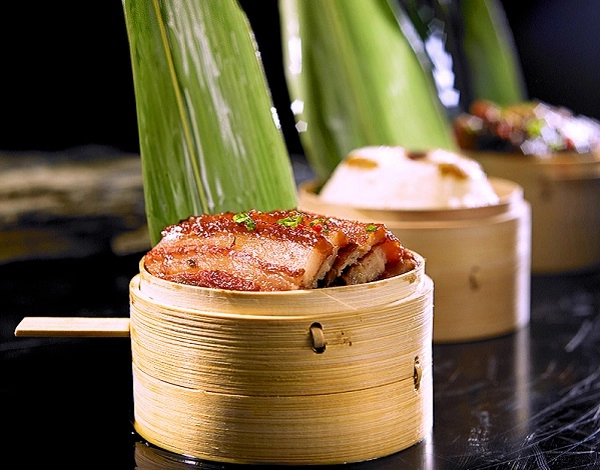 cook with bamboo steamers