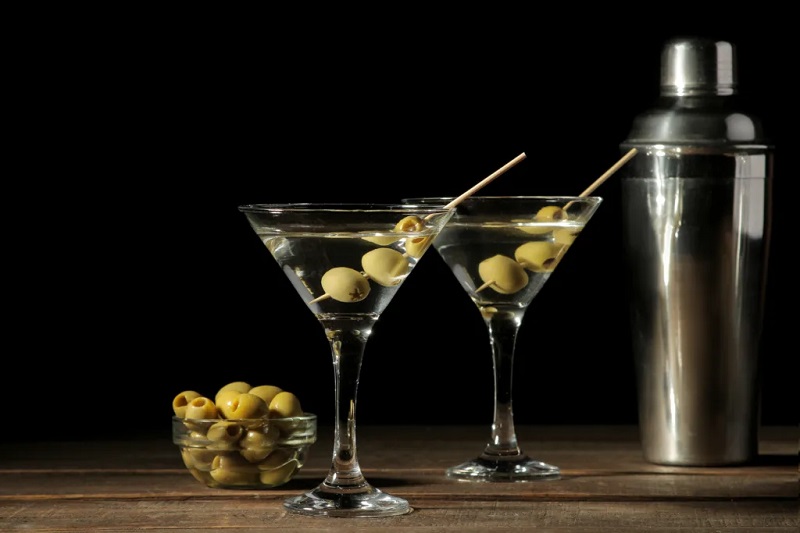 cocktail and garnish sticks