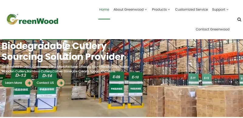 Greenwood wooden cutlery website