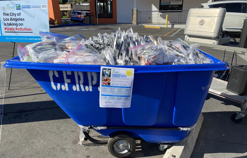 Los Angeles receives 2,500 pounds of tableware and condiment donations