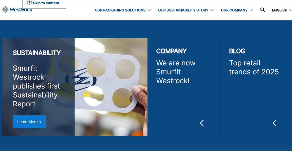 WestRock homepage