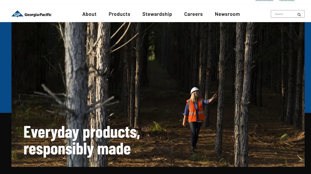 Georgia-Pacific homepage