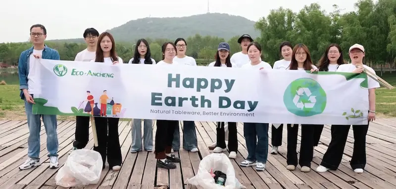 Ancheng is celebrating Earth Day.