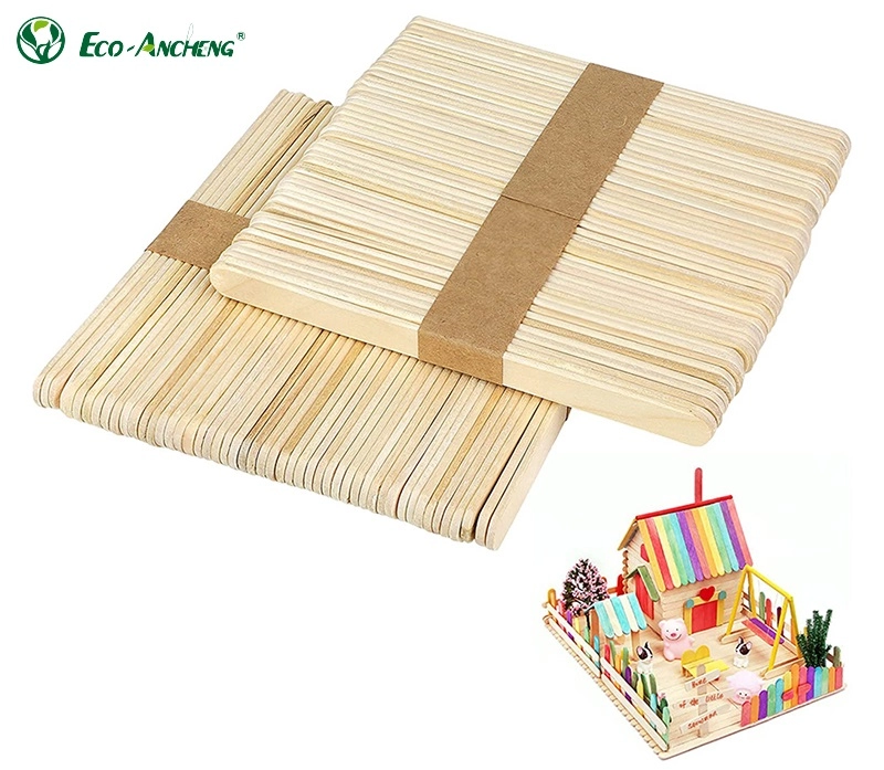 Ice cream sticks from Ancheng can be used to make crafts.