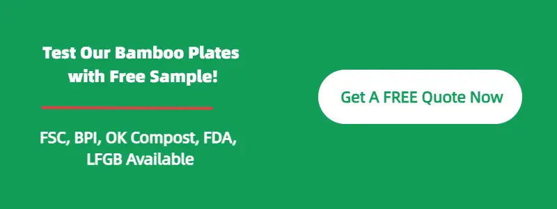 Disposable Bamboo Plate Wholesale
