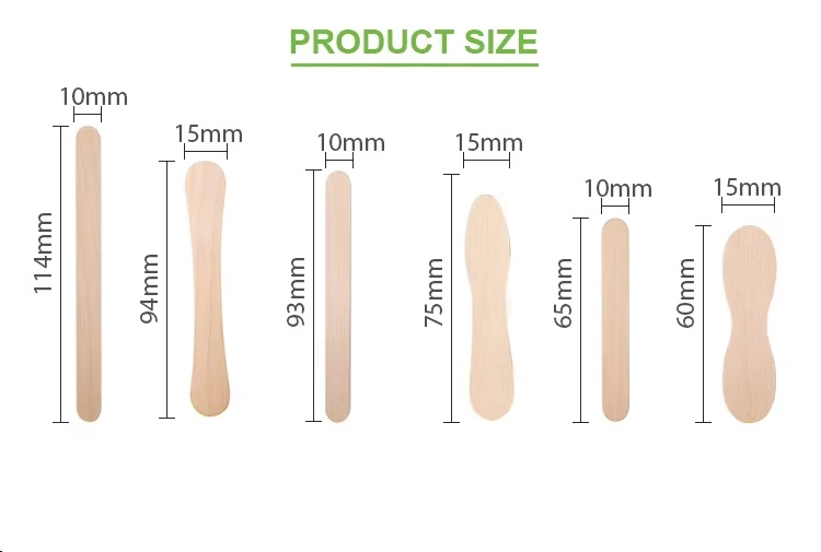 Custom Sizes for Disposable Ice Cream Sticks
