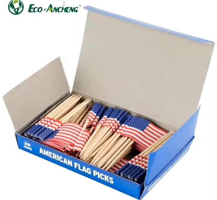 Paper Box Packaging for American Flag Picks