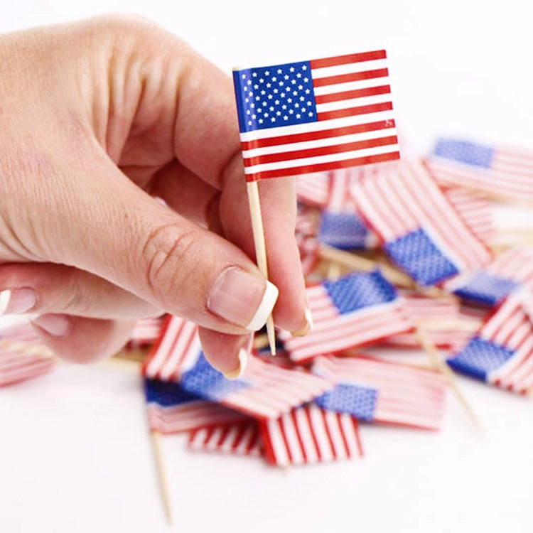 Display of Custom National Flag Toothpicks