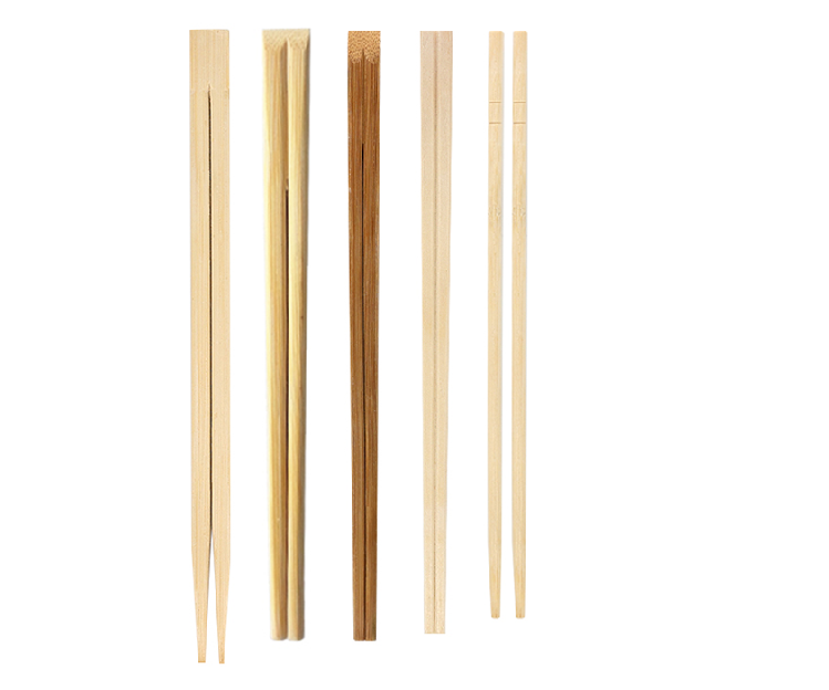 Types of disposable chopsticks round chopsticks, twin chopsticks, carbonized chopsticks.