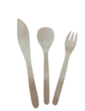 Final Sample of Wooden Cutlery