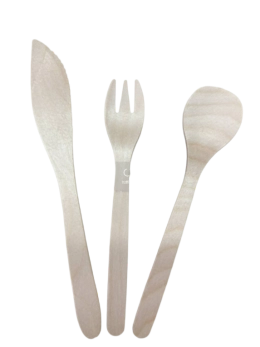 Second Prototype of Custom Wooden Cutlery