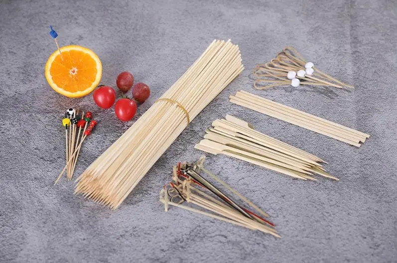 Disposable skewers in various designs and sizes