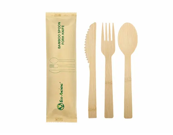 3-in-1 Bamboo Cutlery Set
