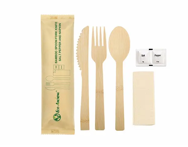 6-in-1 Bamboo Cutlery Set