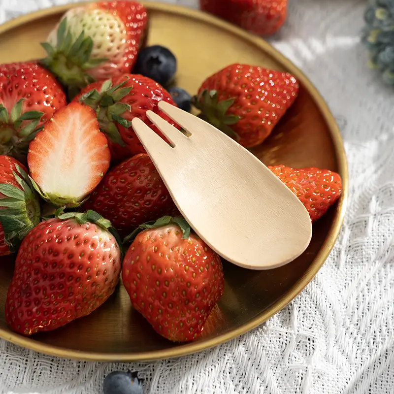 Custom-made disposable spork